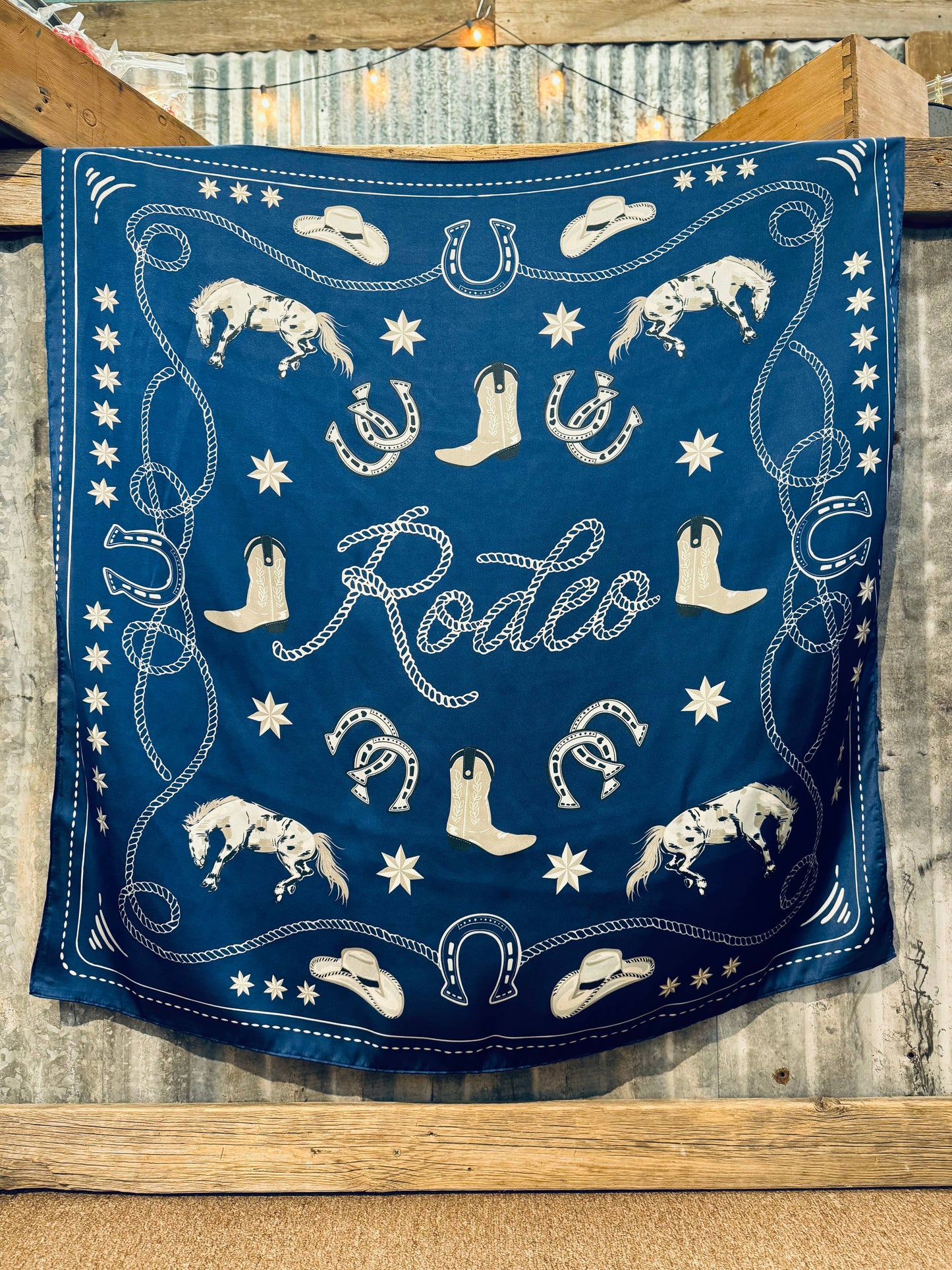 Rodeo wild rag western scarf