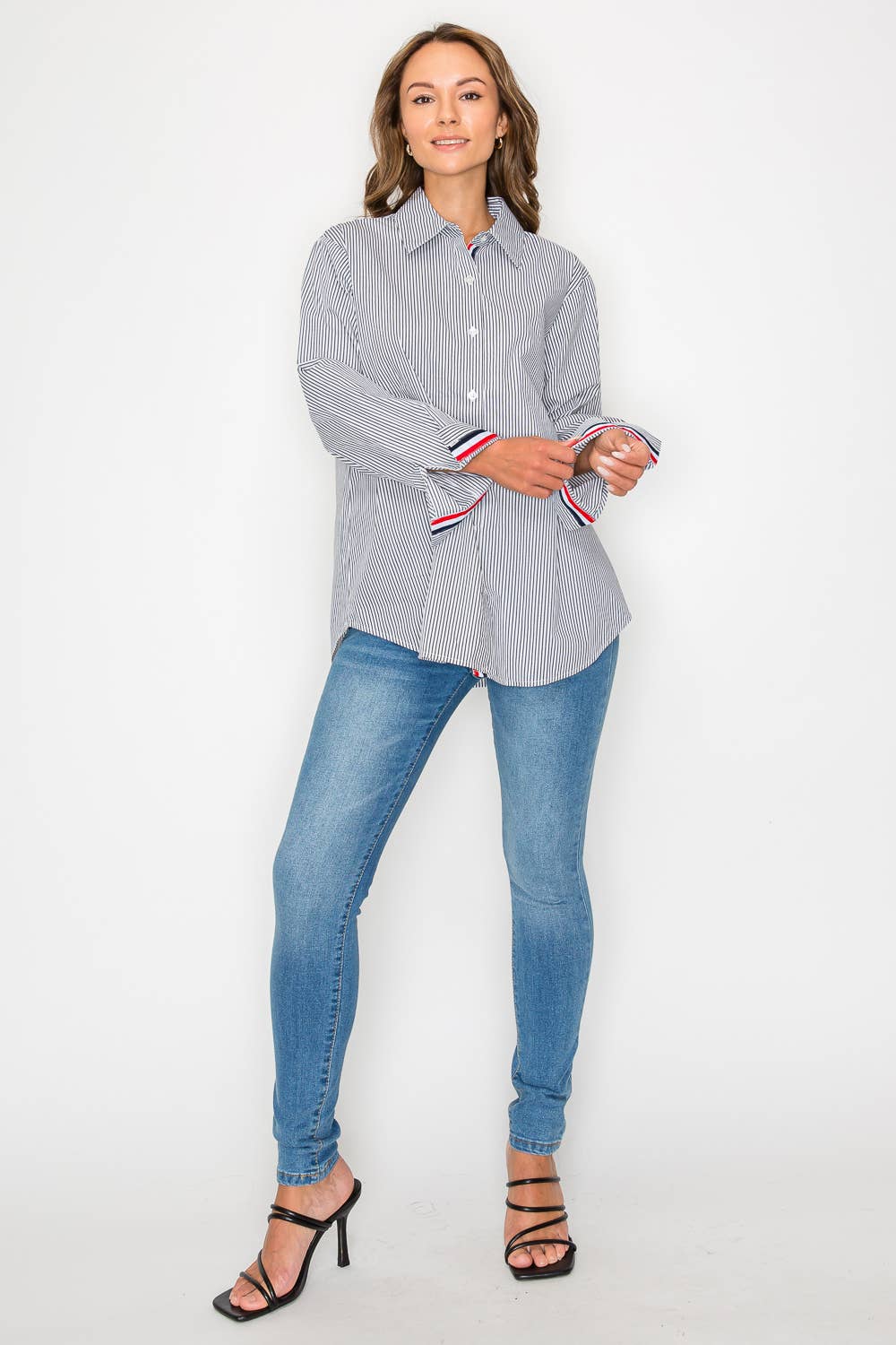 Jasmine Cotton Pinstripe Shirt
