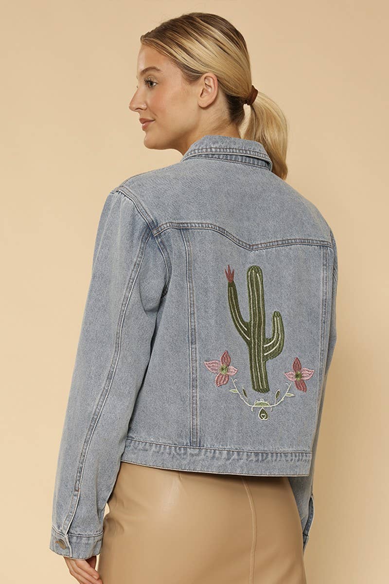 Cactus denim jacket