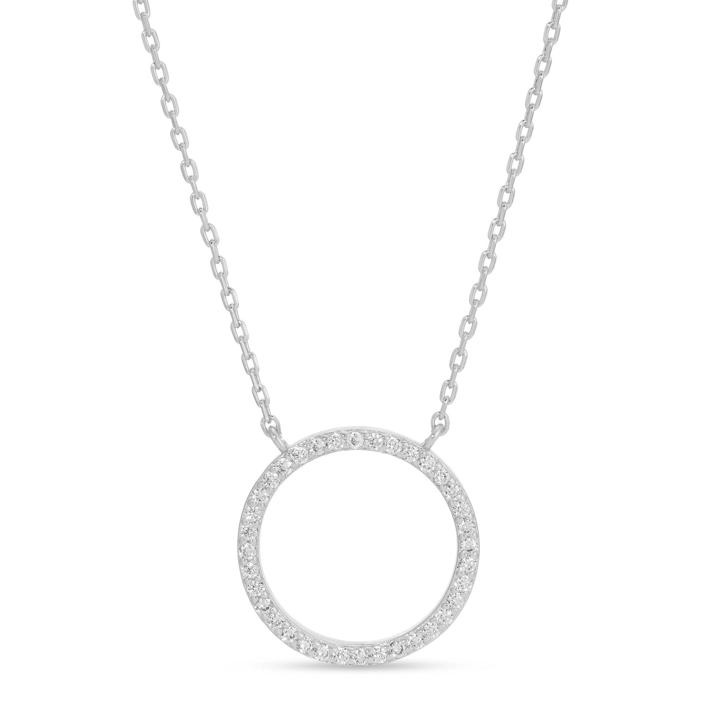 Pave Circle Pendant