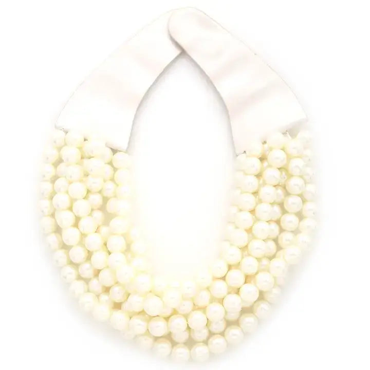 * CHUNKY BEADED LAYERED NECKLACE Magnetic