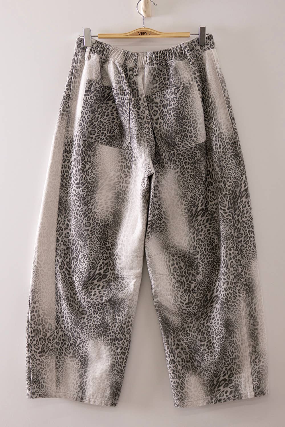 Allover Print Barrel Pants