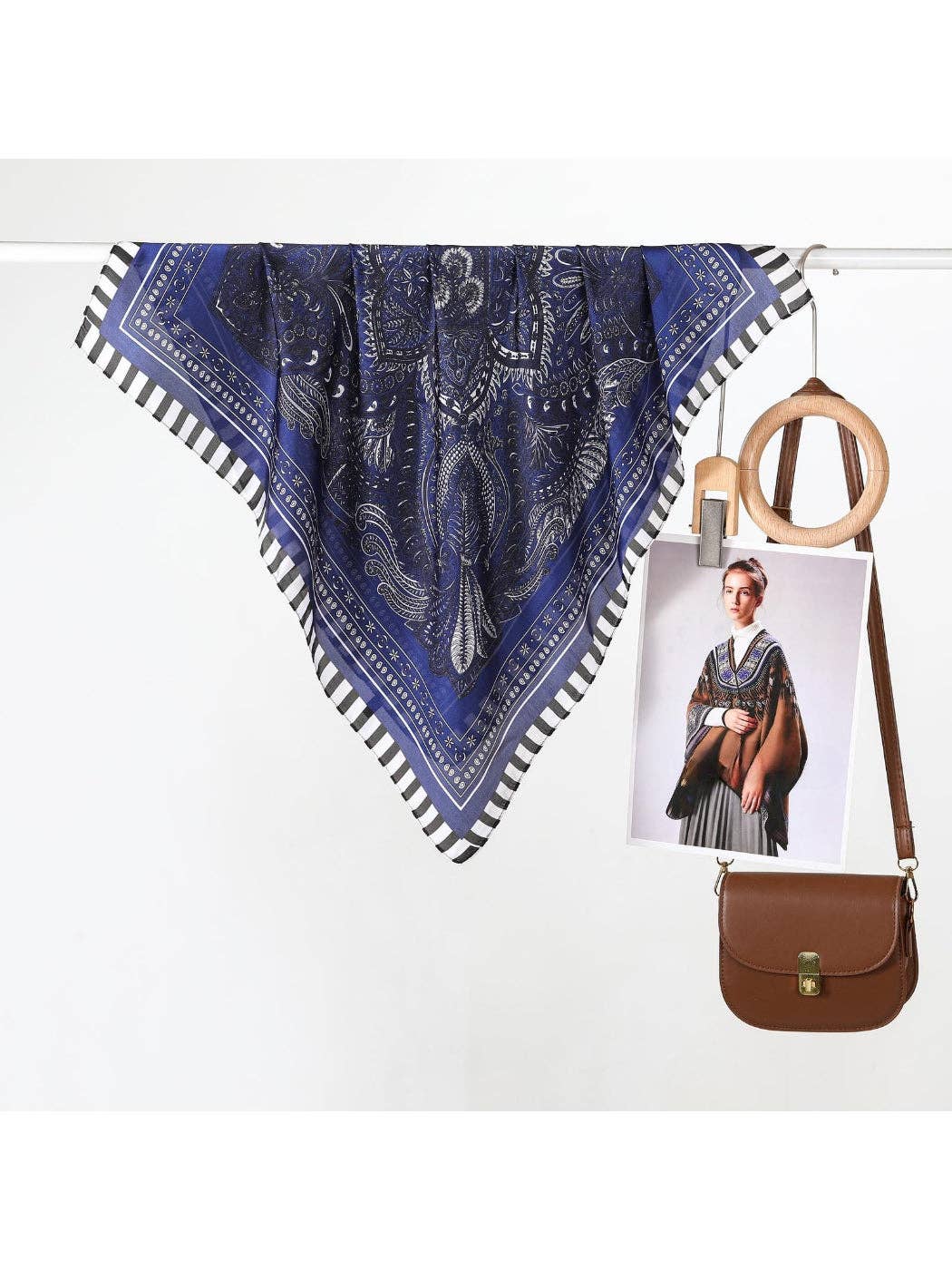 Paisley Bandana Square Scarf