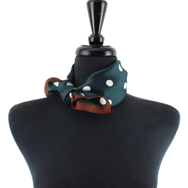Polka Dot Lightweight Square Scarf