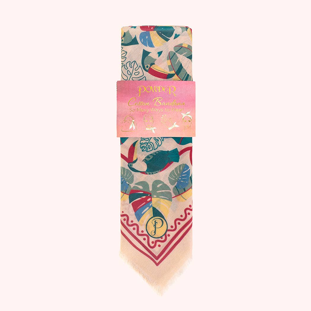 Cotton Bandana - Tropical Toucan