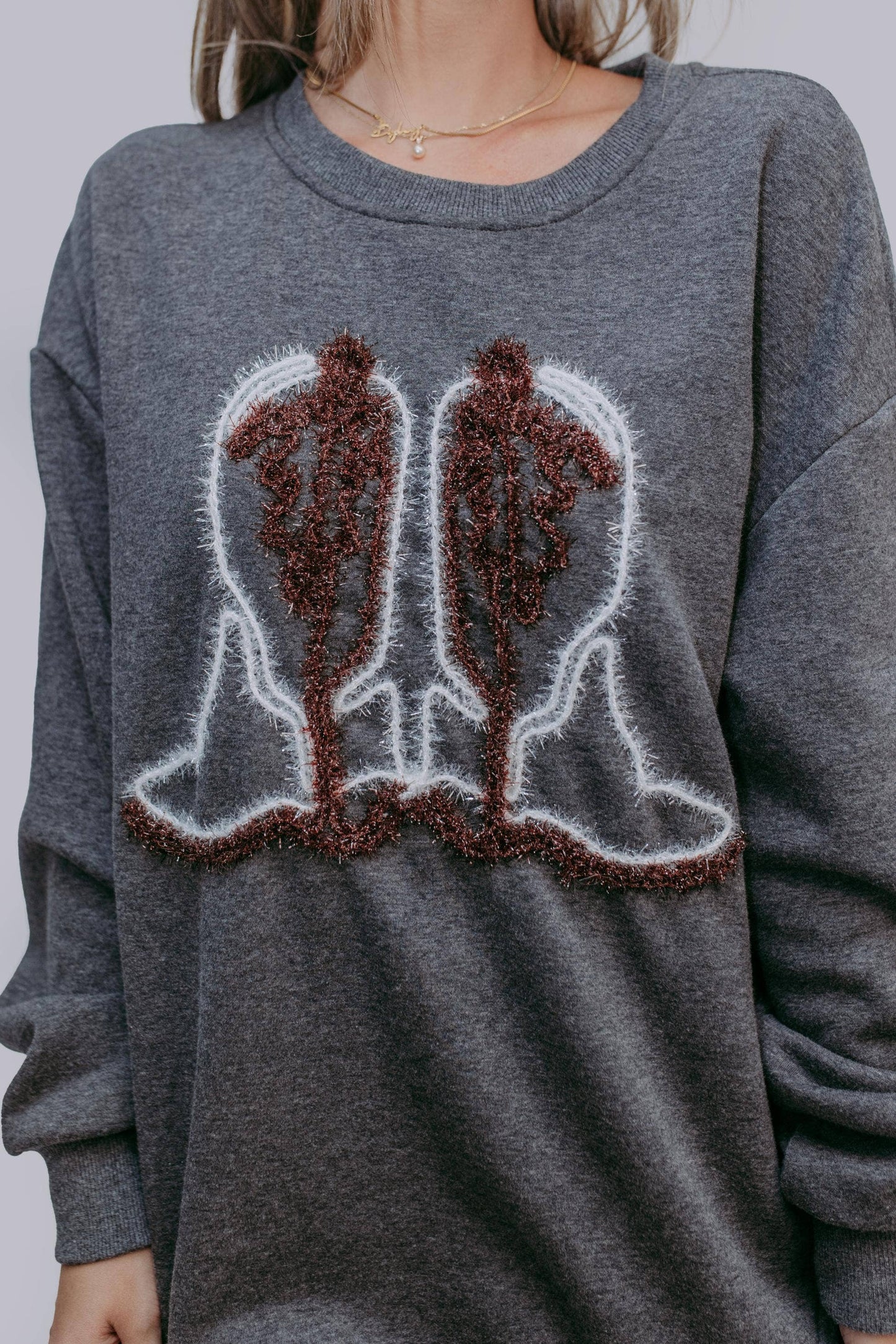 Boots Tinsel Sweatshirt