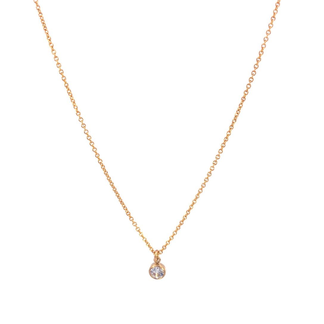 Tiny CZ Diamond Necklace