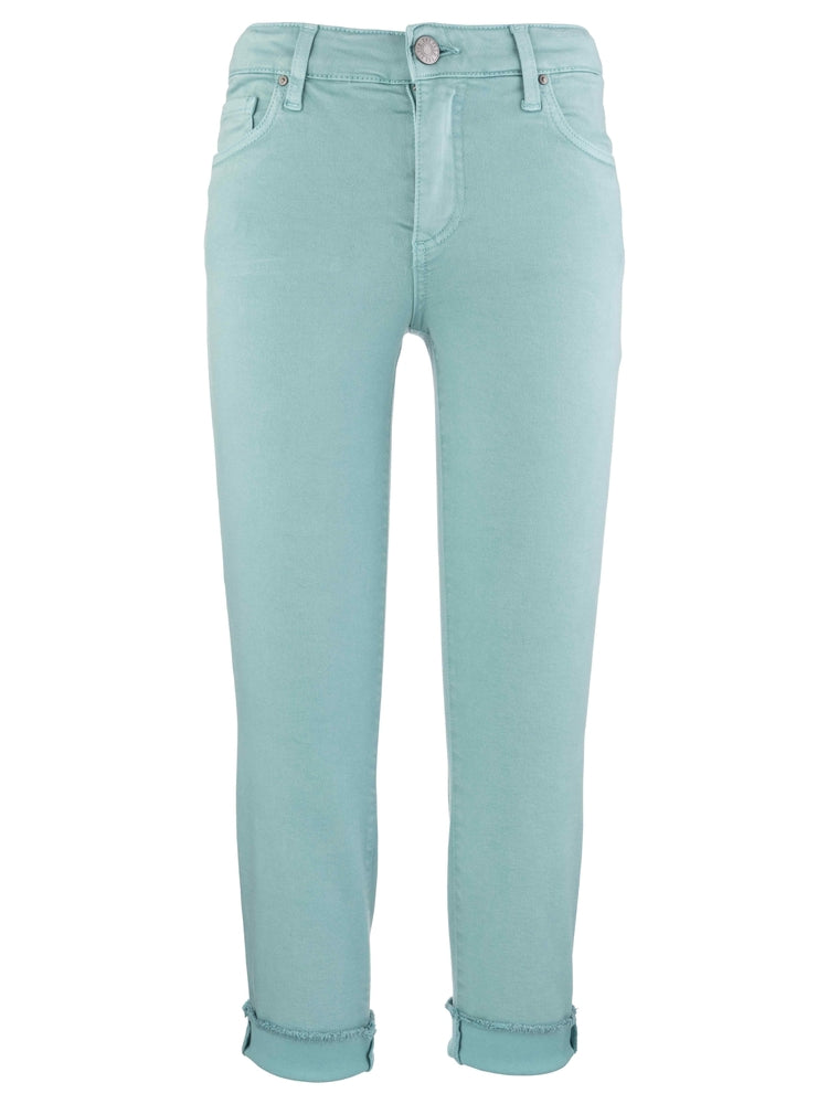 KUT AMY CROP STRAIGHT LEG- ROLL UP FREY