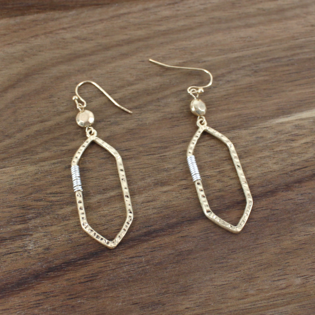 Hexagon Earrings
