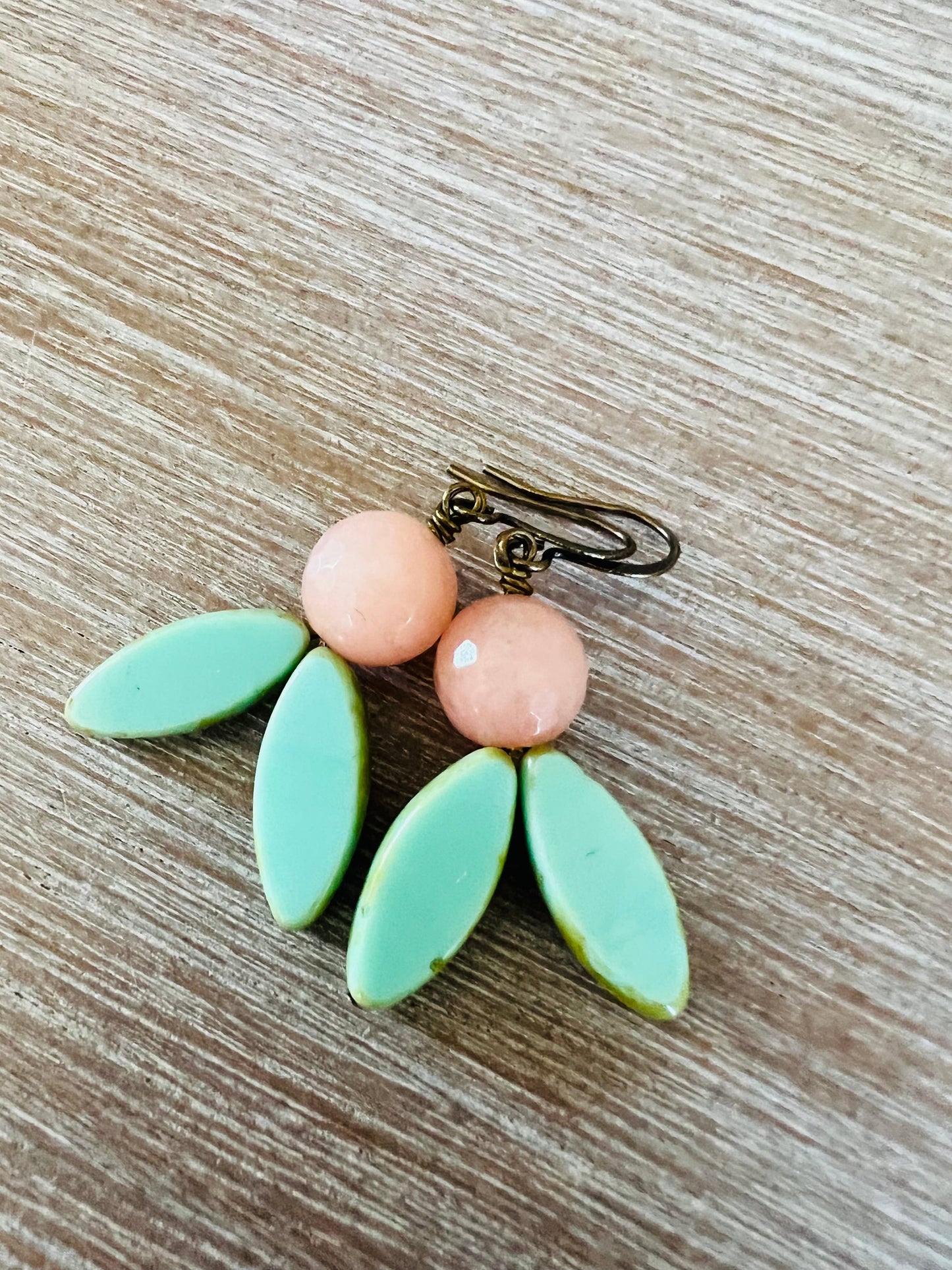 Orange Blossom  Crystal Earrings