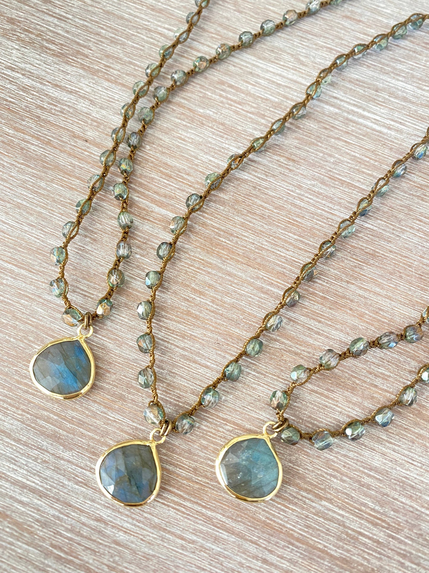 Labradorite Drop Necklace