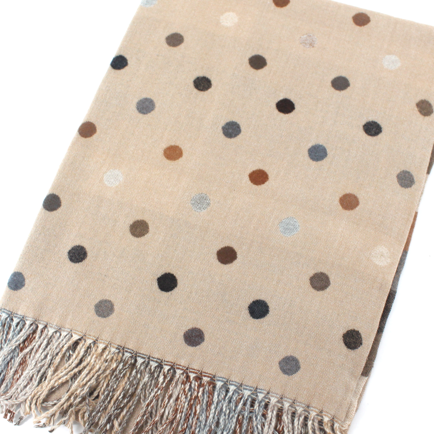 Polka Dots Reversible Scarf