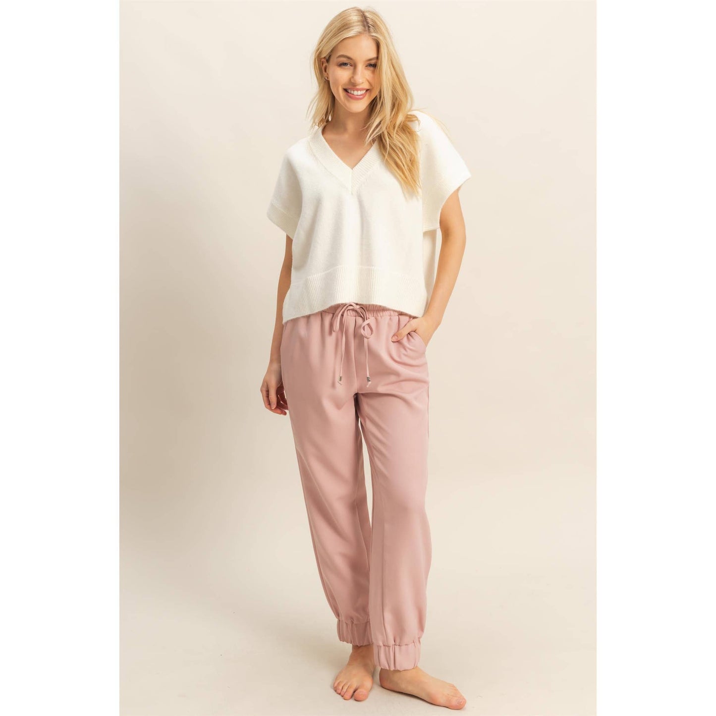 Oversized V-Neck Sweater Vest