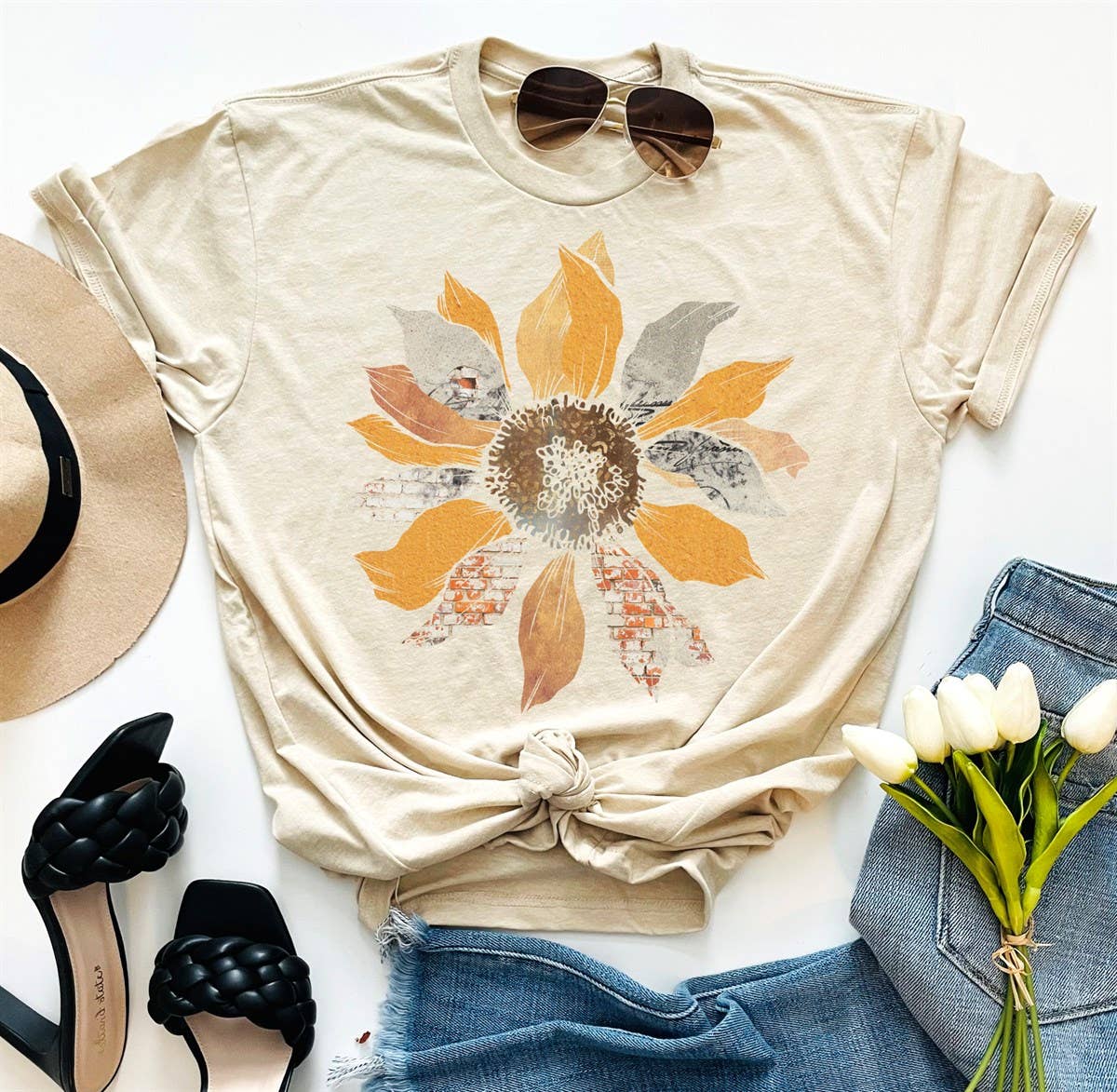 Grunge Sunflower Tee