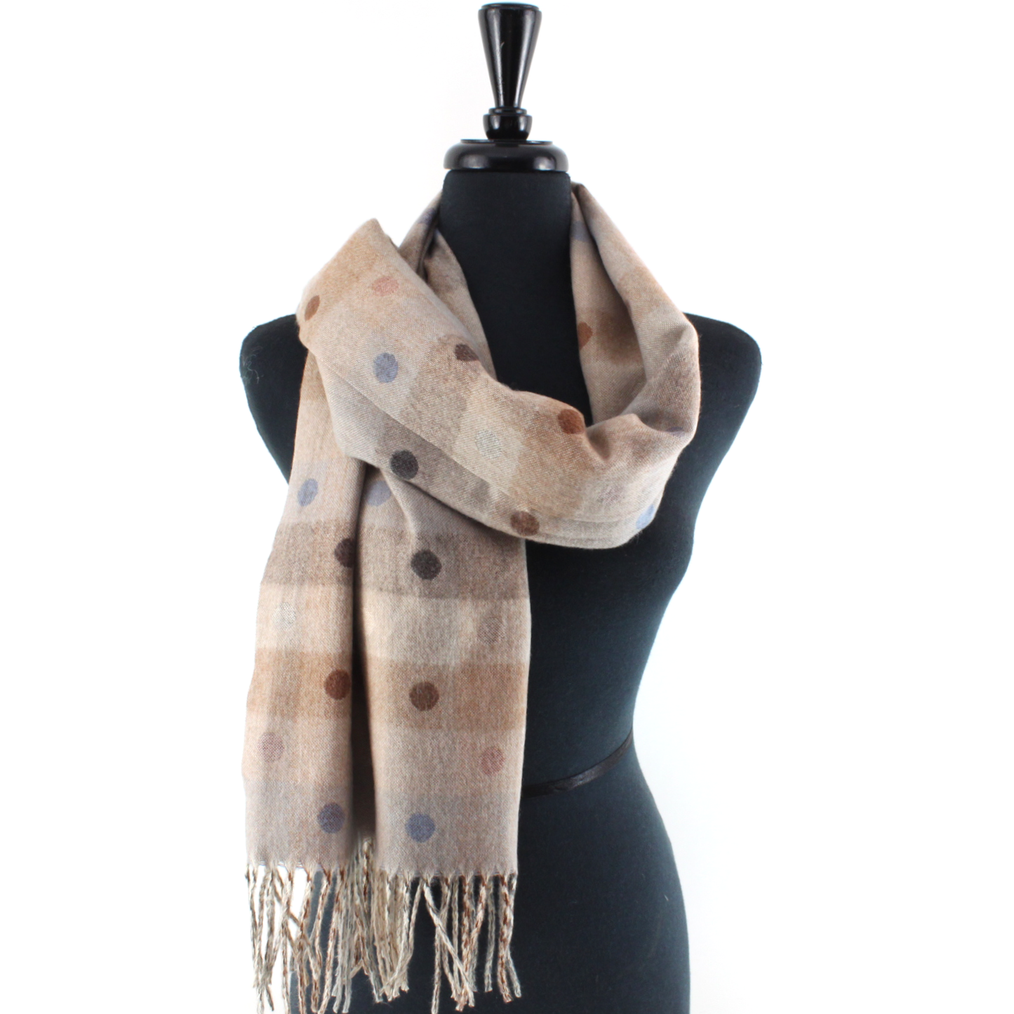 Polka Dots Reversible Scarf