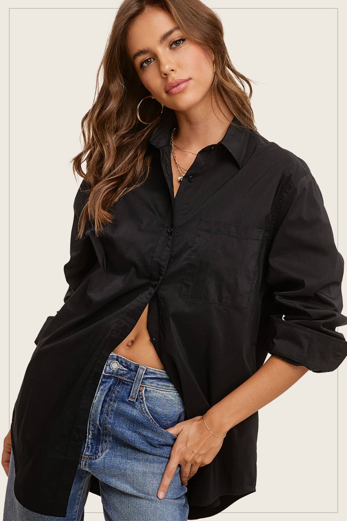 Button Down Classic  Poplin Shirt