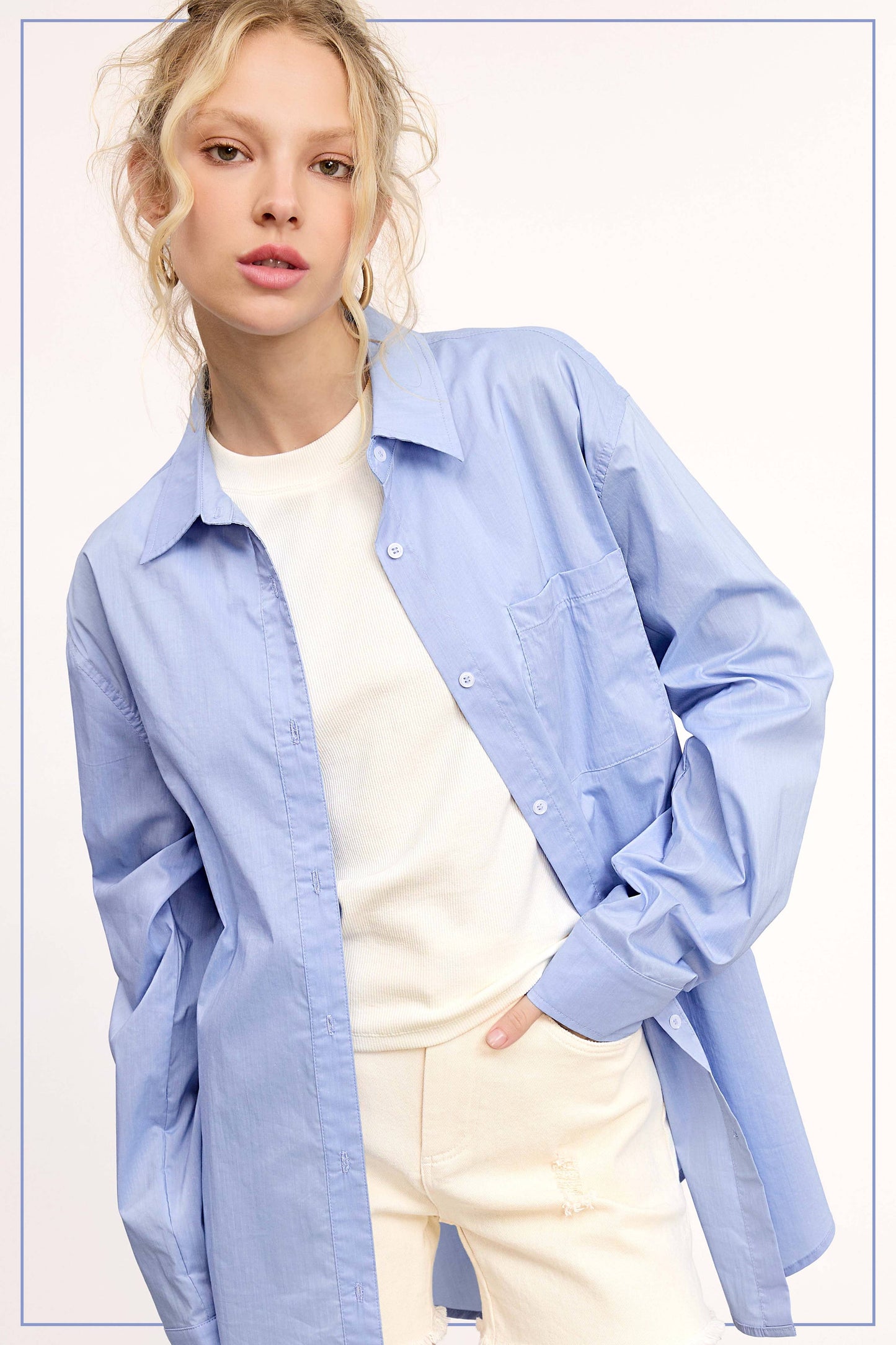 Button Down Classic  Poplin Shirt