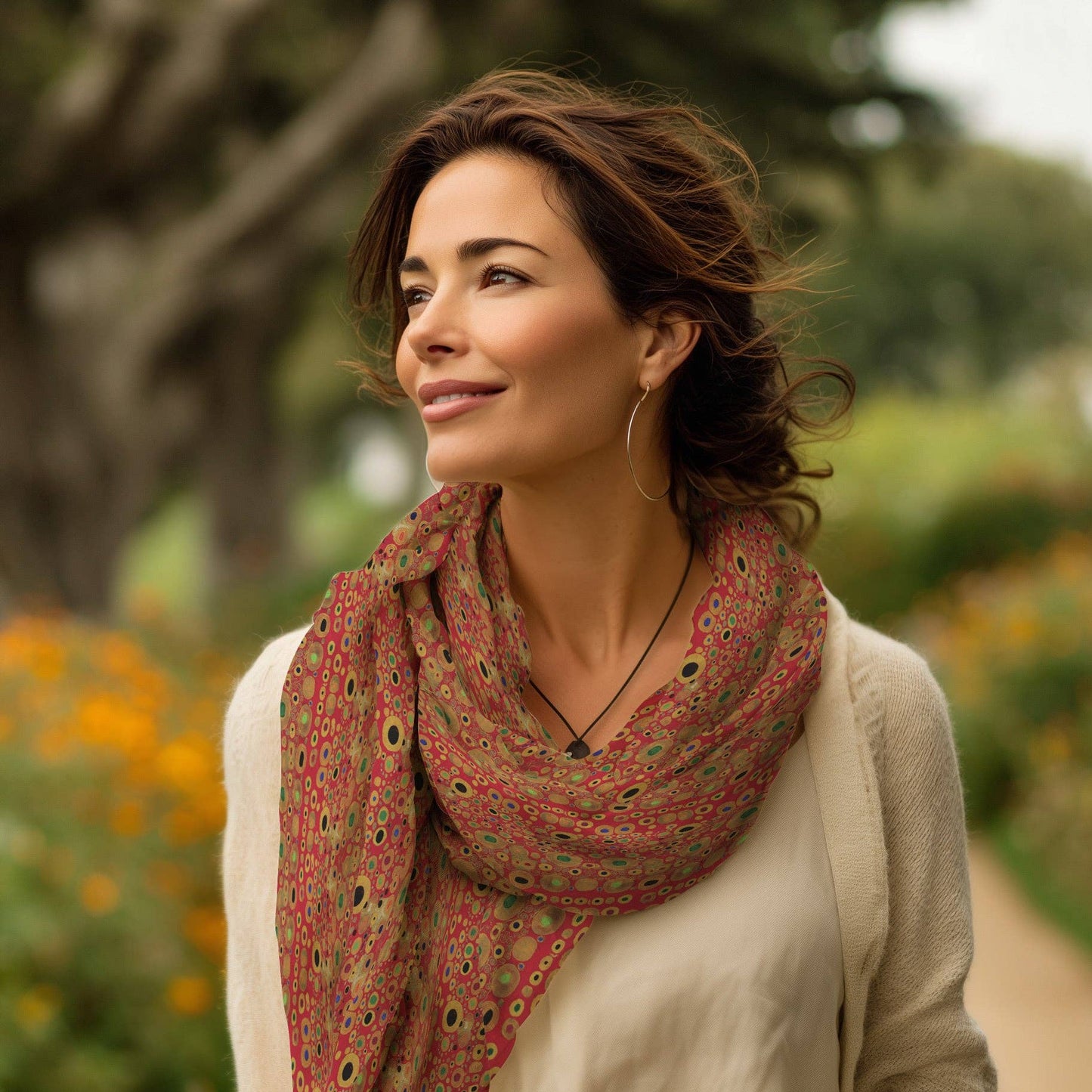 Klimt Hope II   Silk Blend Shawl