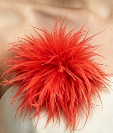 Feather Floral Brooch