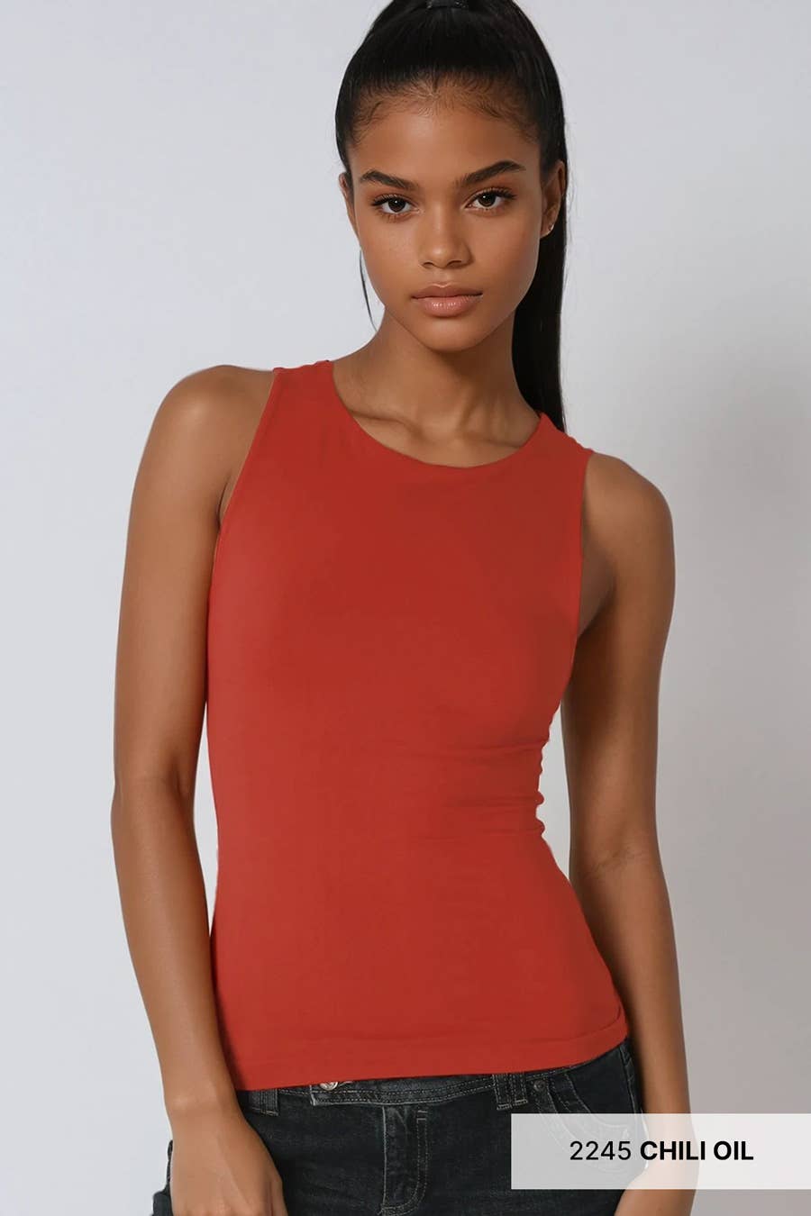 Clean Line Boat Neck Tank Top