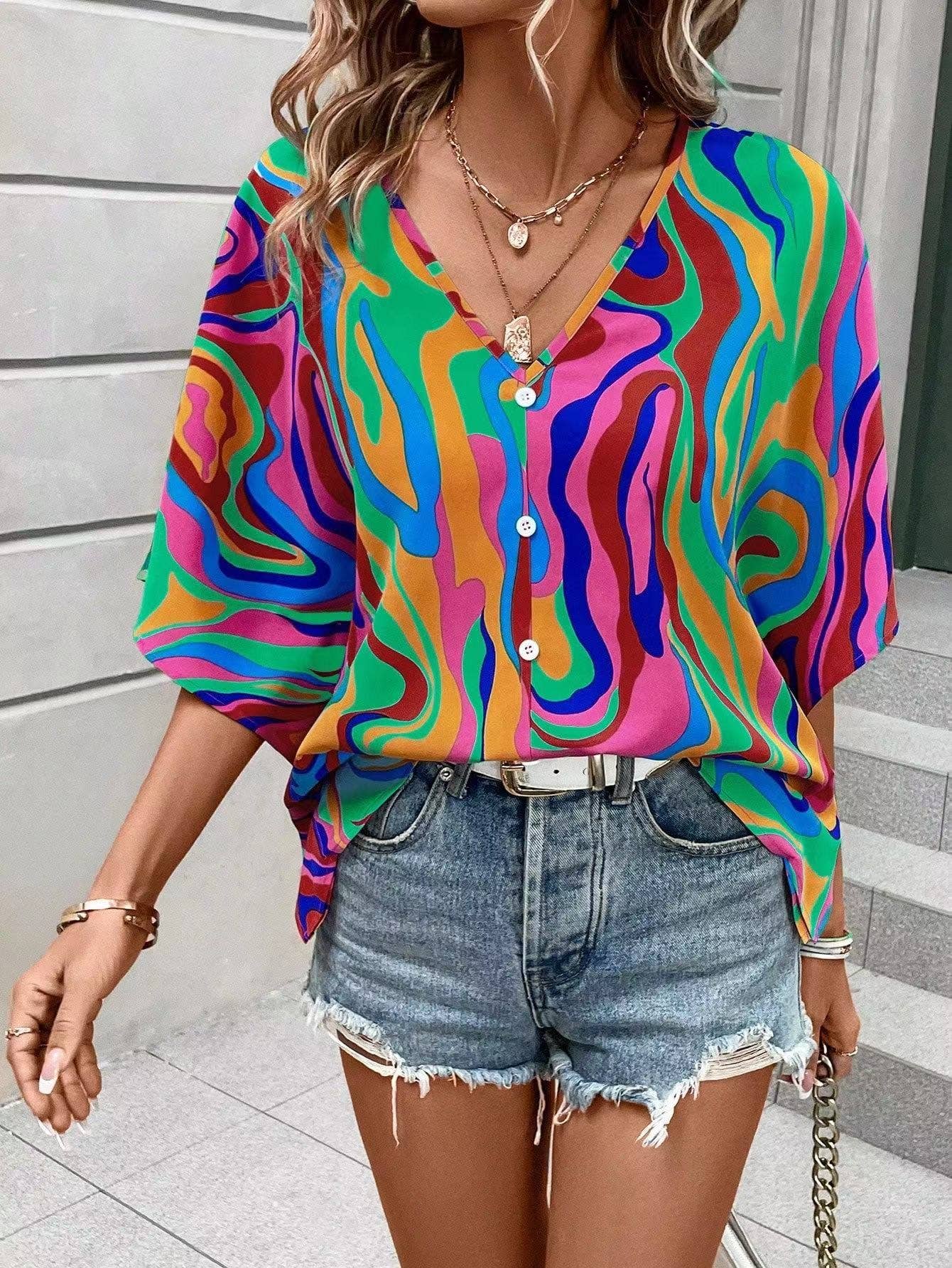 V neck blouse
