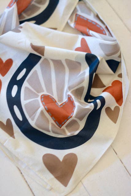 Horseshoes and Hearts  Scarf