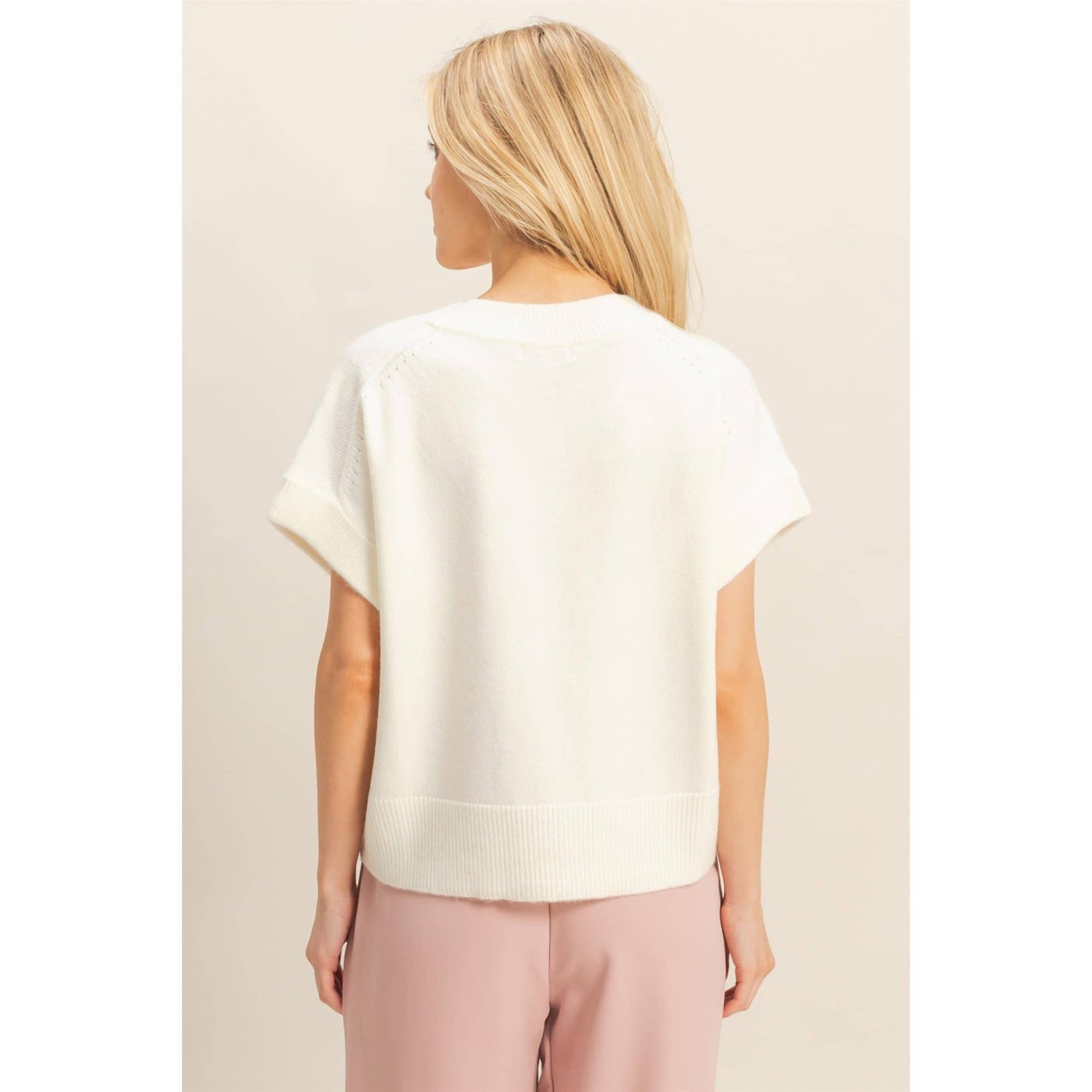 Oversized V-Neck Sweater Vest