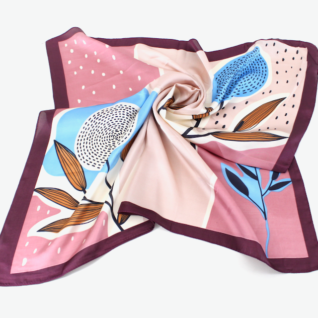 Flower Lightweight Square Scarf