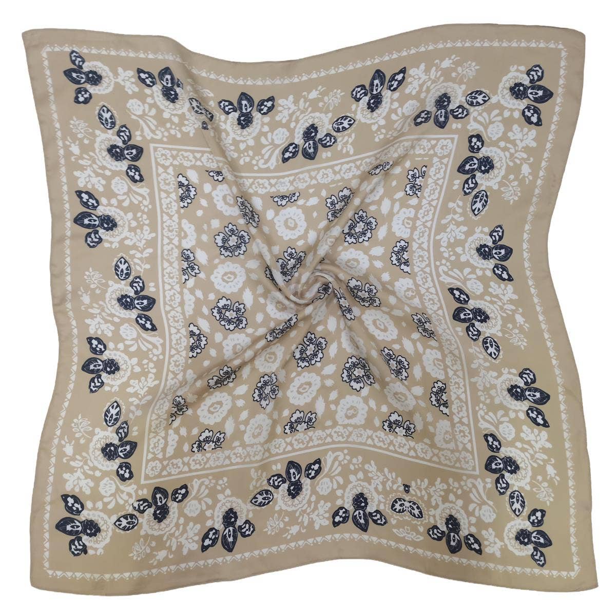 Floral Print Square Scarf