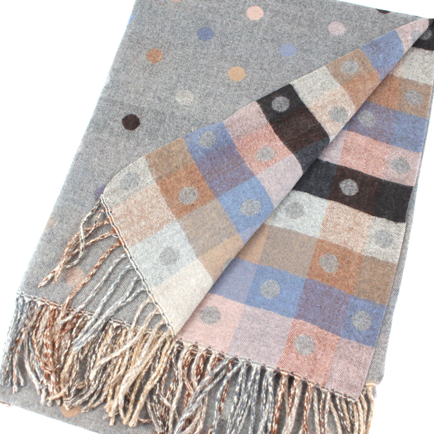 Polka Dots Reversible Scarf