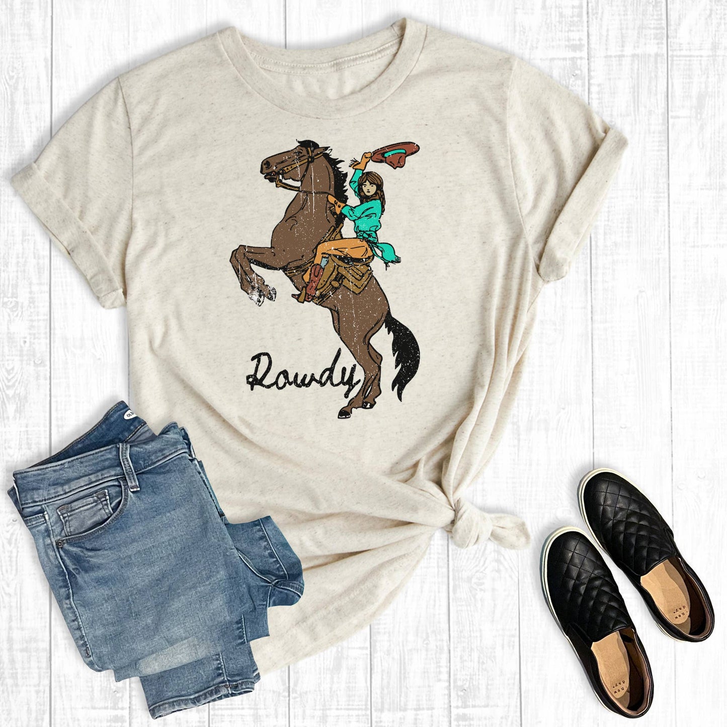 Western Rowdy Rodeo Cowgirl