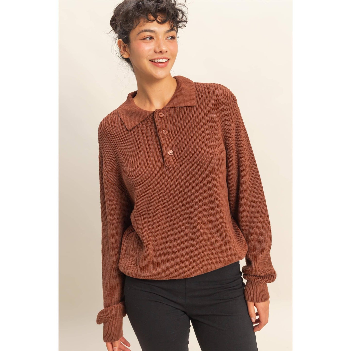 Oversized Collar Sweater