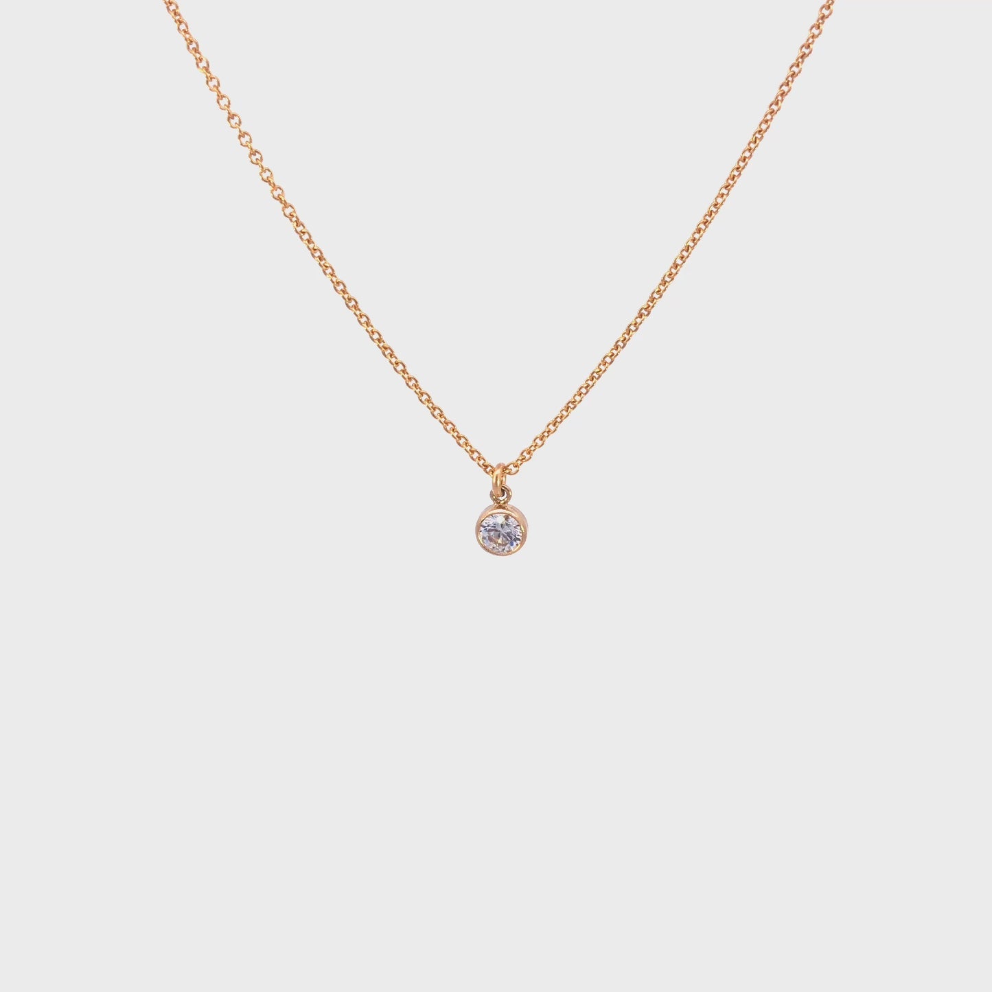 Tiny CZ Diamond Necklace