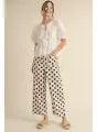 Polka Dot Print Pants