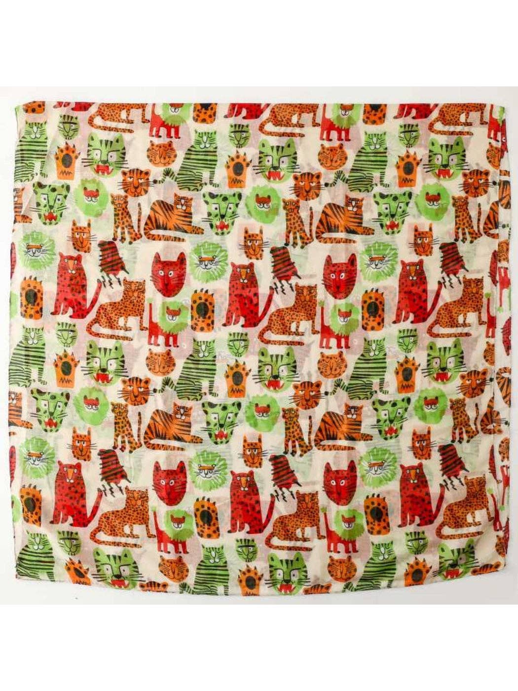 Playful Animal Print Scarf