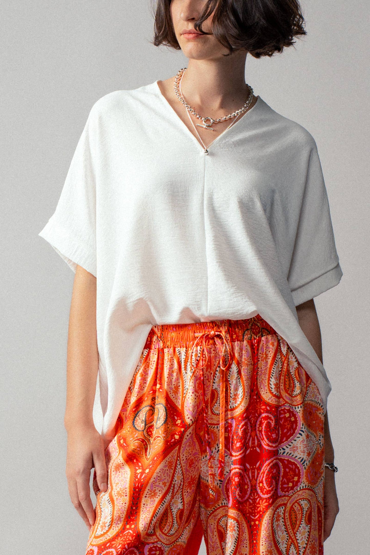 Breezy Airflow V-Neck Top-SS