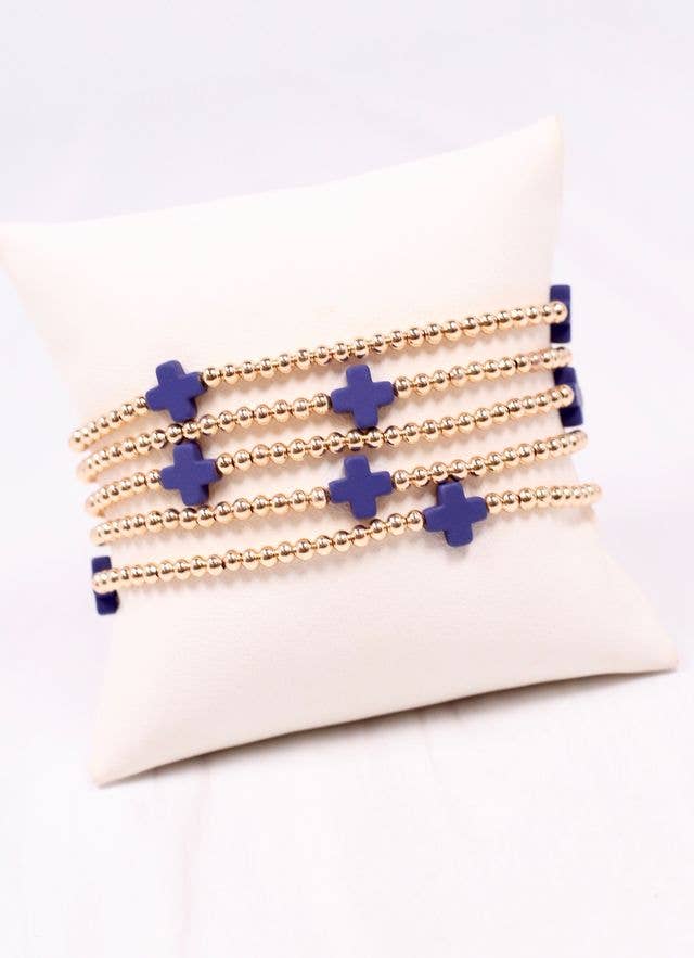 Cross Bracelet Set NAVY