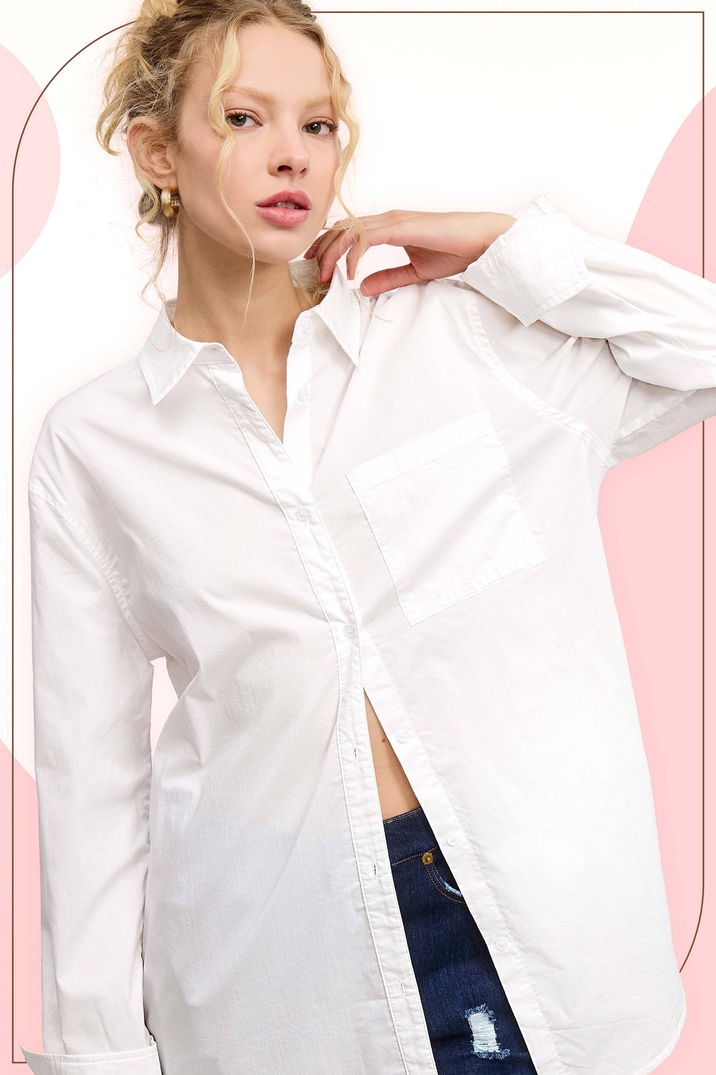 Button Down Classic  Poplin Shirt