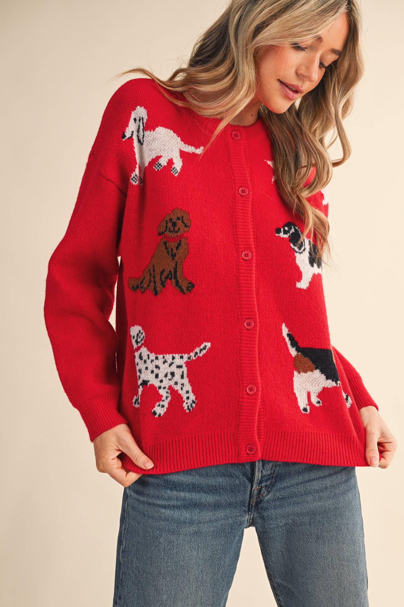 DOG SWEATER CARDIGAN