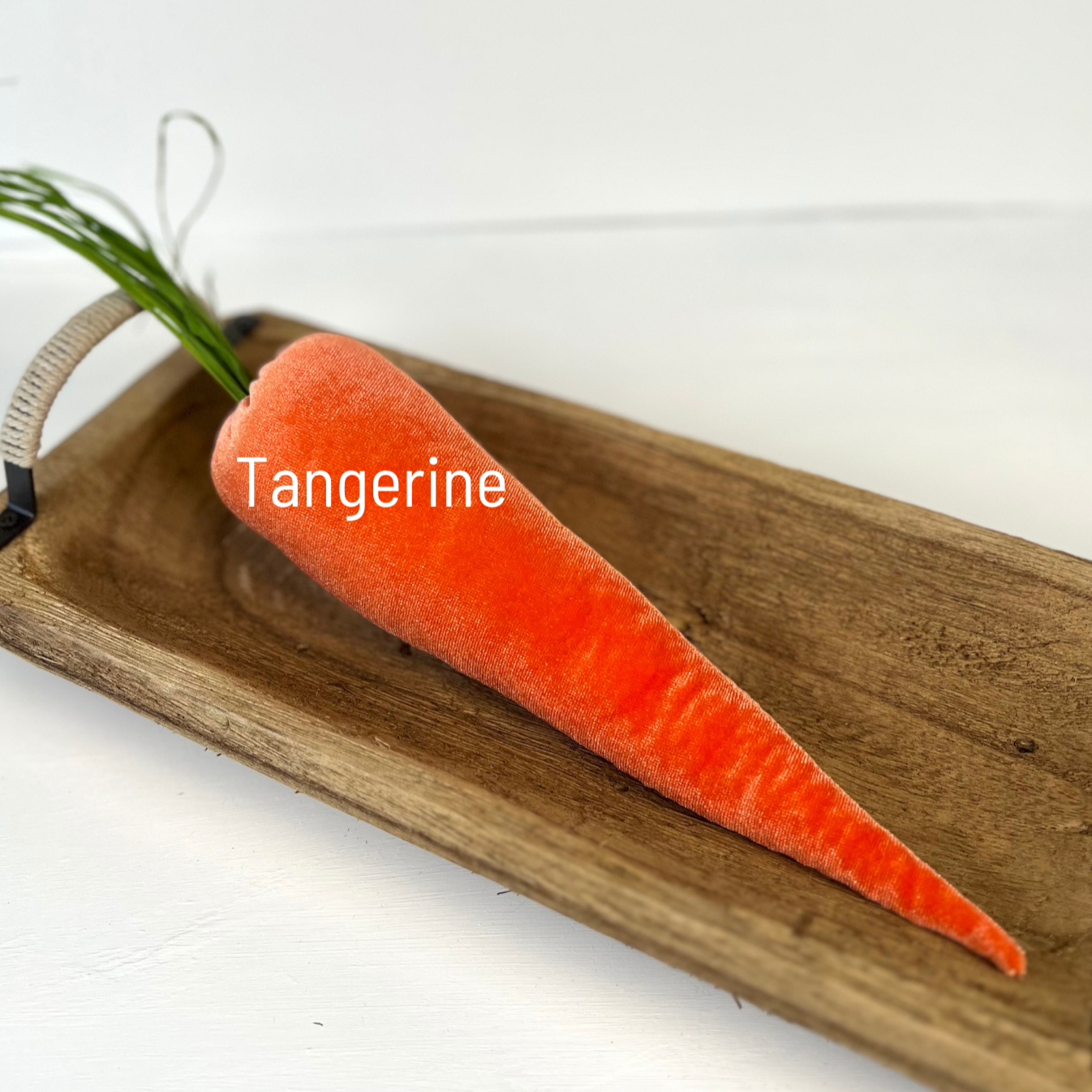 Handmade Velvet Carrots Centerpiece Tablescape