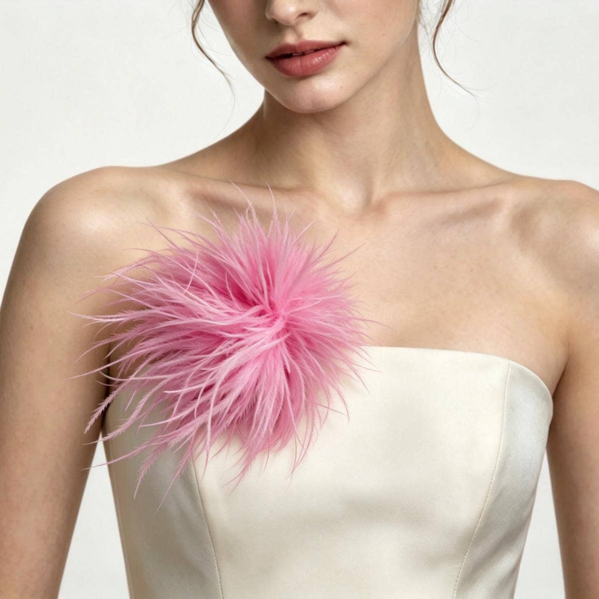 Feather Floral Brooch