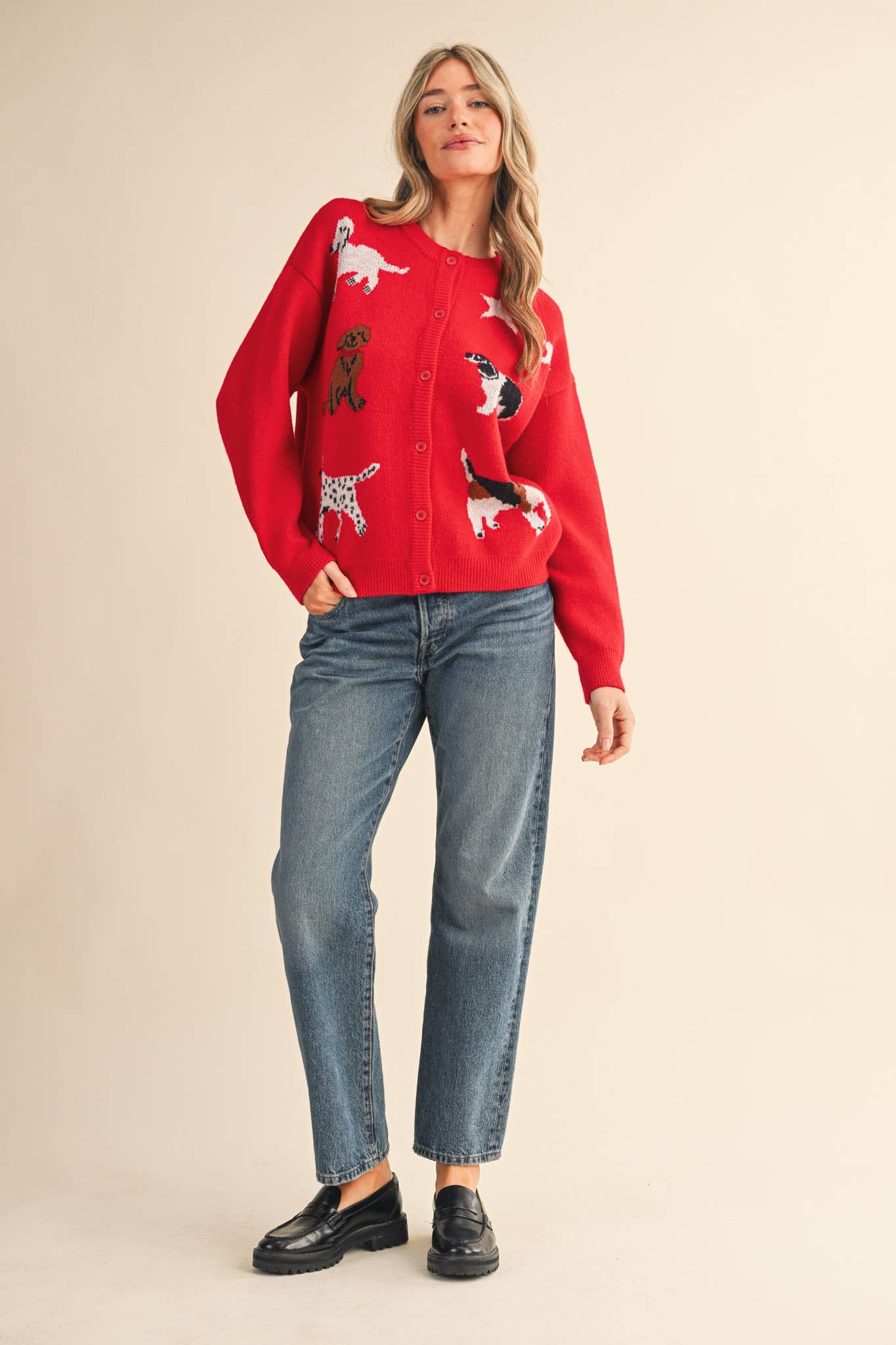 DOG SWEATER CARDIGAN