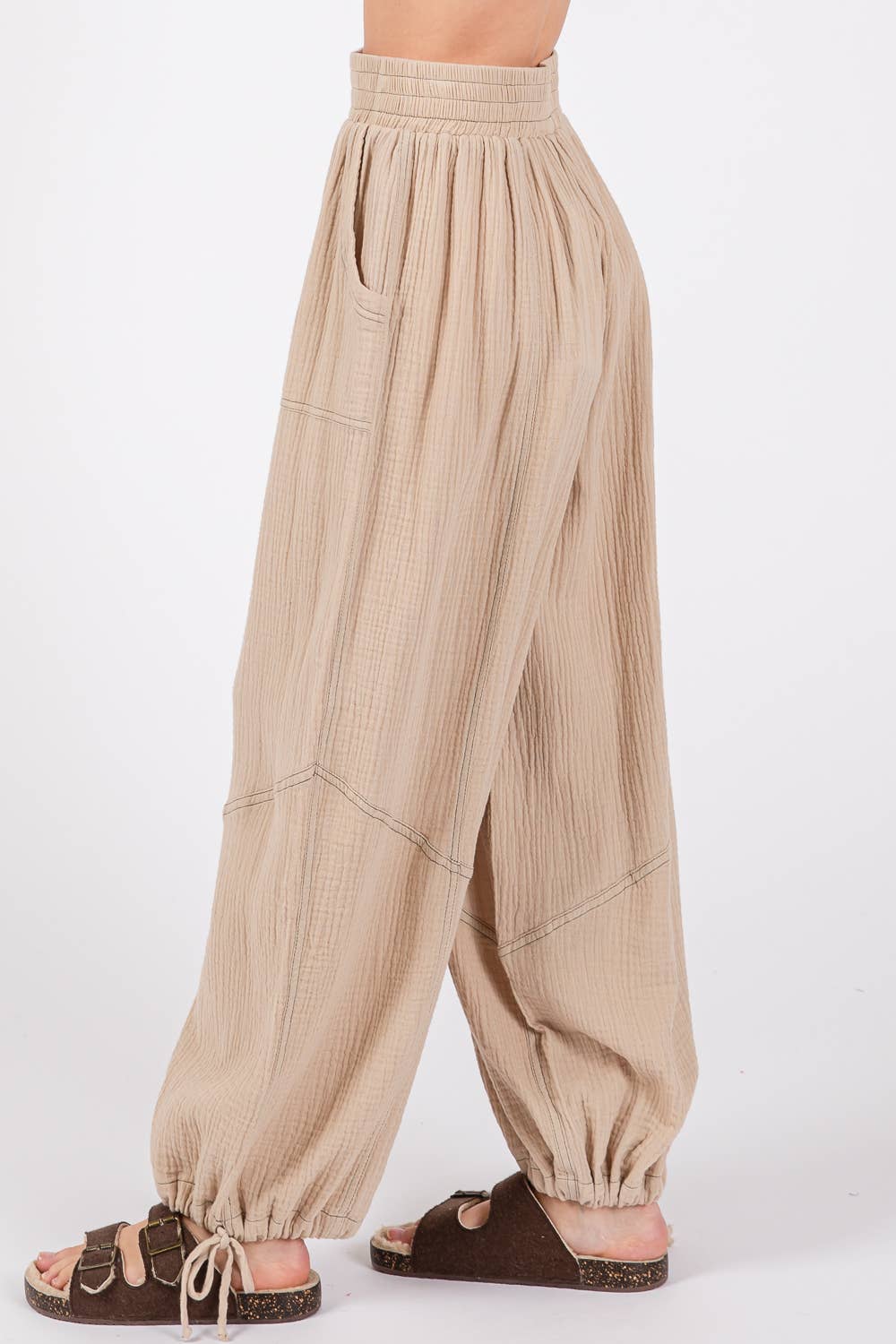 DOUBLE GAZUZE BOHEMIAN PANT