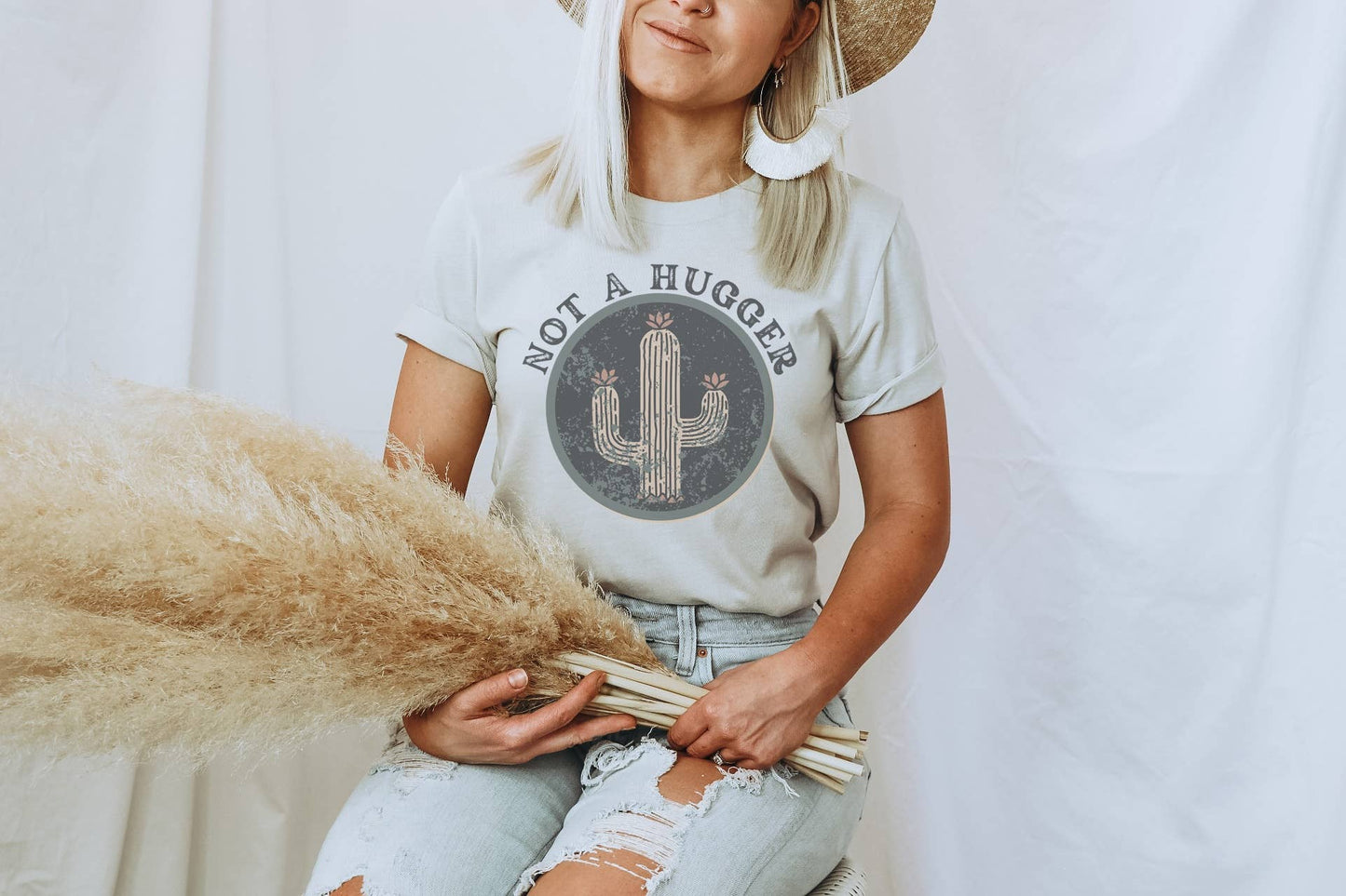 Not A Hugger Cactus l Western Tee
