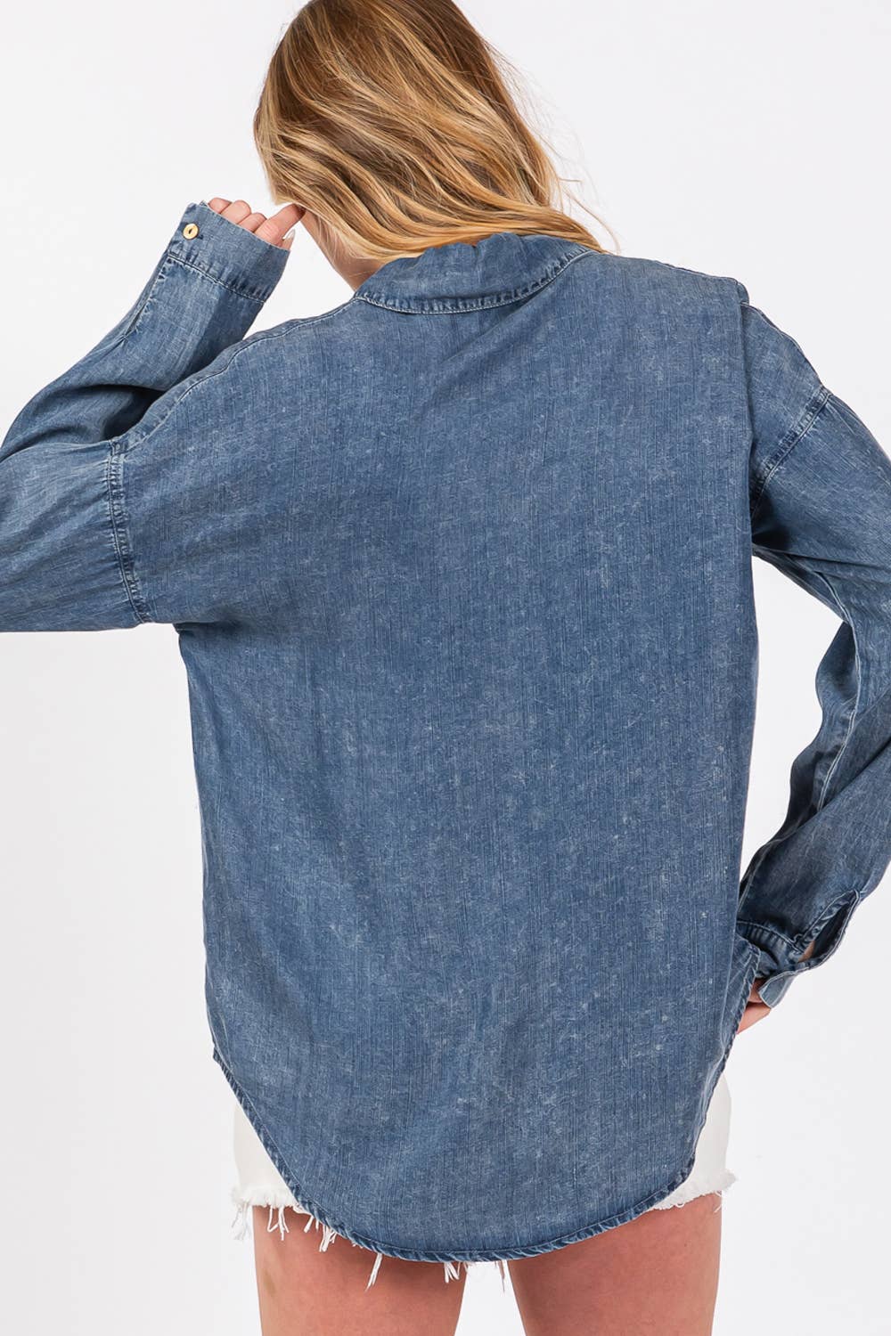 TENCEL DENIM BUTTON DOWN