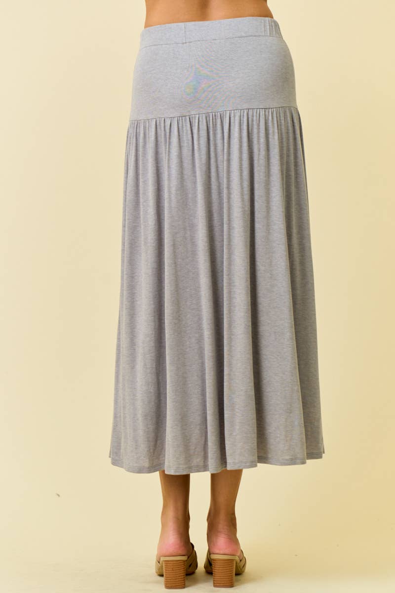 KNIT MIDI SKIRT