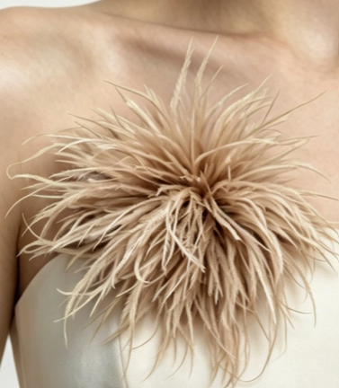 Feather Floral Brooch