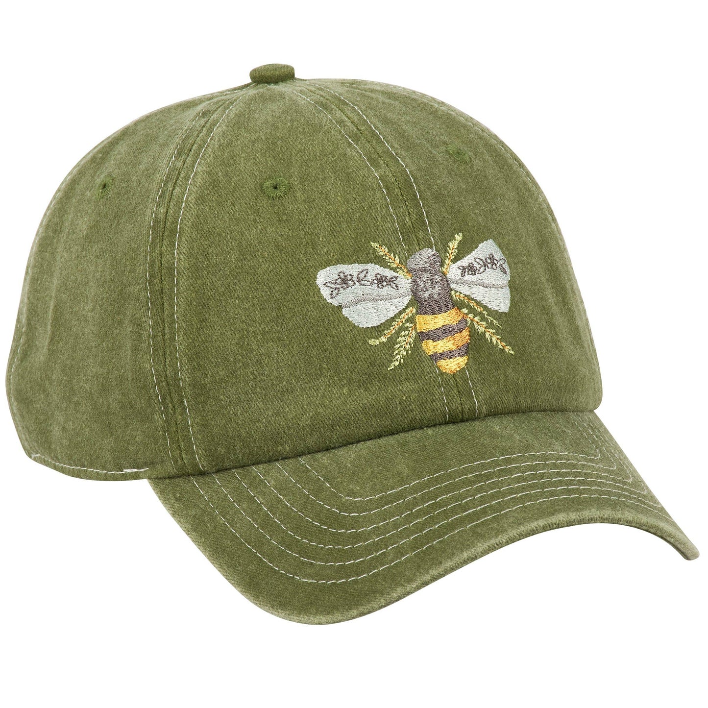 Green Bee Kind Baseball Cap