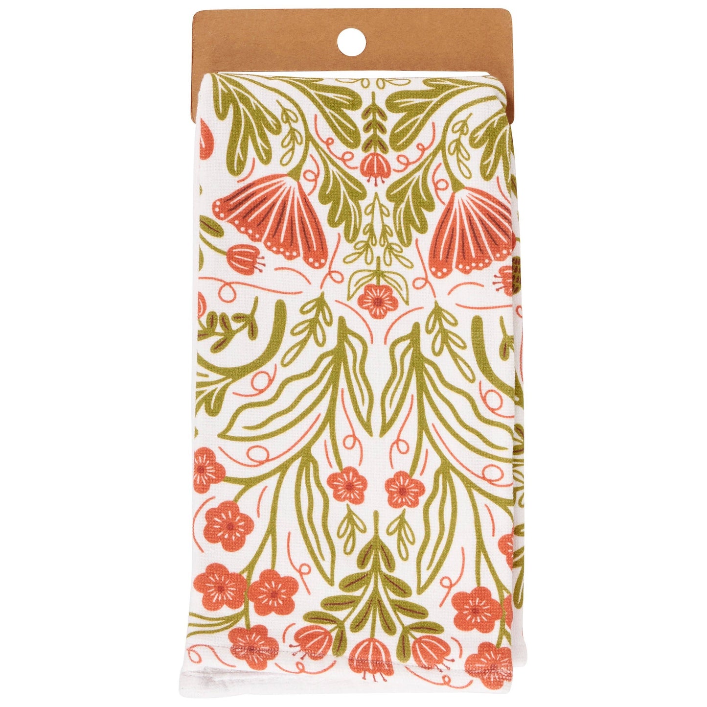 Poppies Folk Art Kitchen Towel