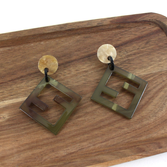 2-Tone Statement Earrings